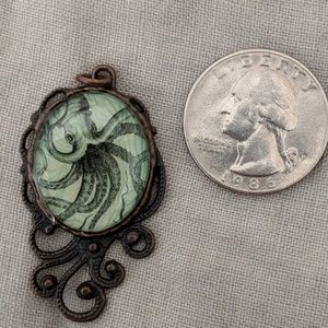 Squid pendant for necklace